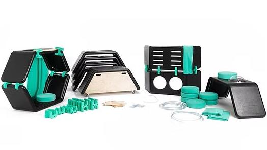 Speelelementen van de Hop Up Playground